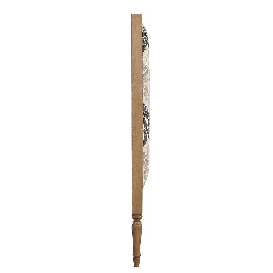Tête de lit 180 cm en chêne massif et tissu arabesque - Domaine