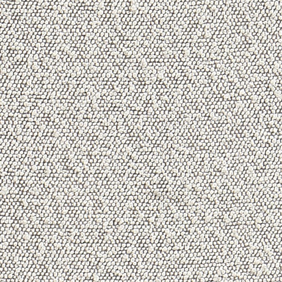 Chaise capitonnée en tissu blanc et hévéa - Albane