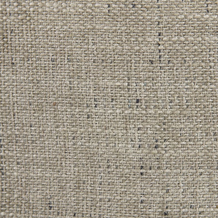 Tête de lit 140/160 cm en hévéa noir et tissu mastic grisé capitonné - Joséphine