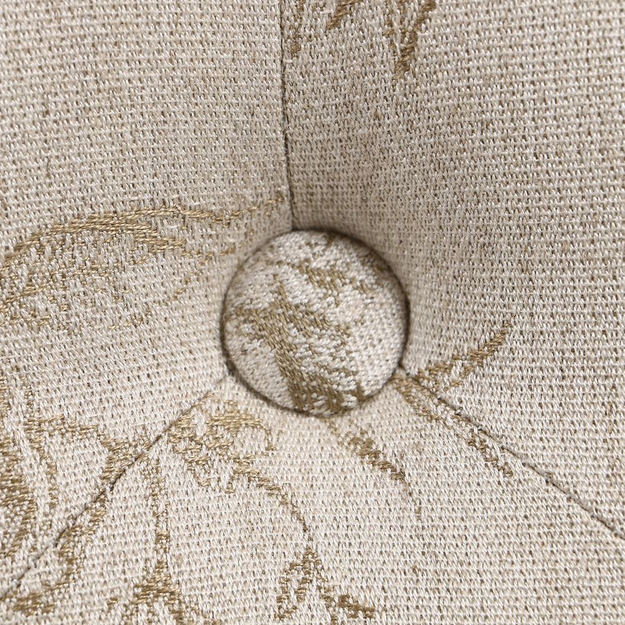 Tête de lit capitonnée 140/160 cm en chêne et tissu paradisier - Joséphine