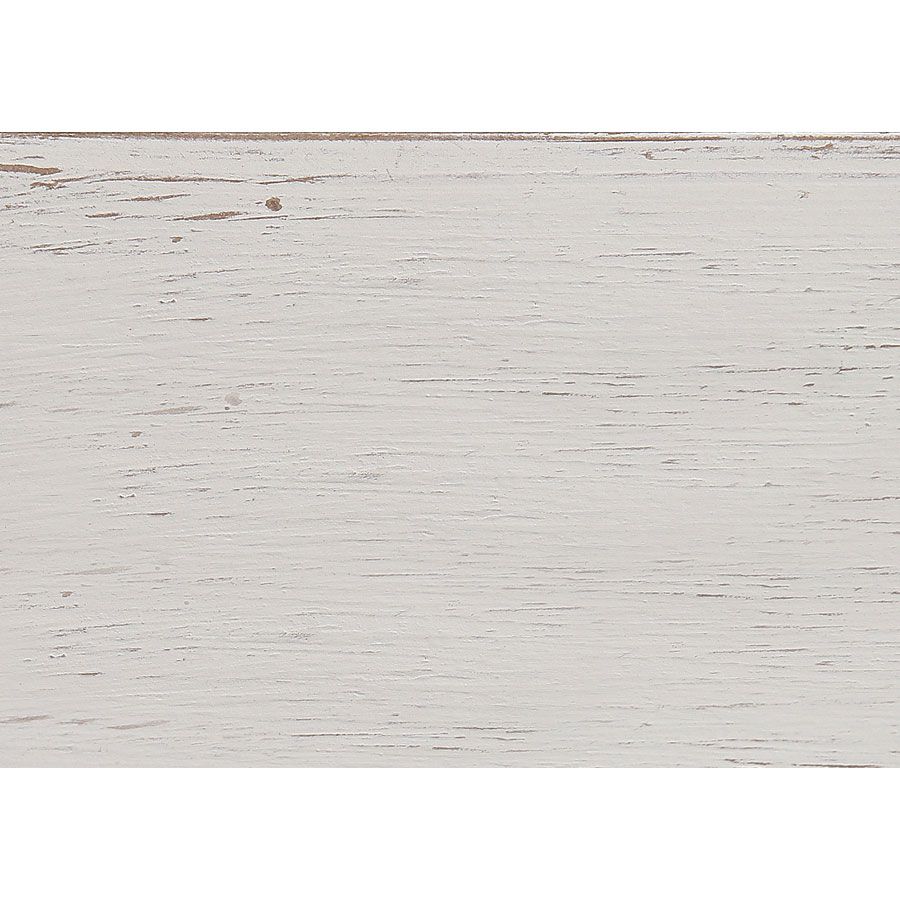 Lit 180x200 en pin blanc vieilli - Château