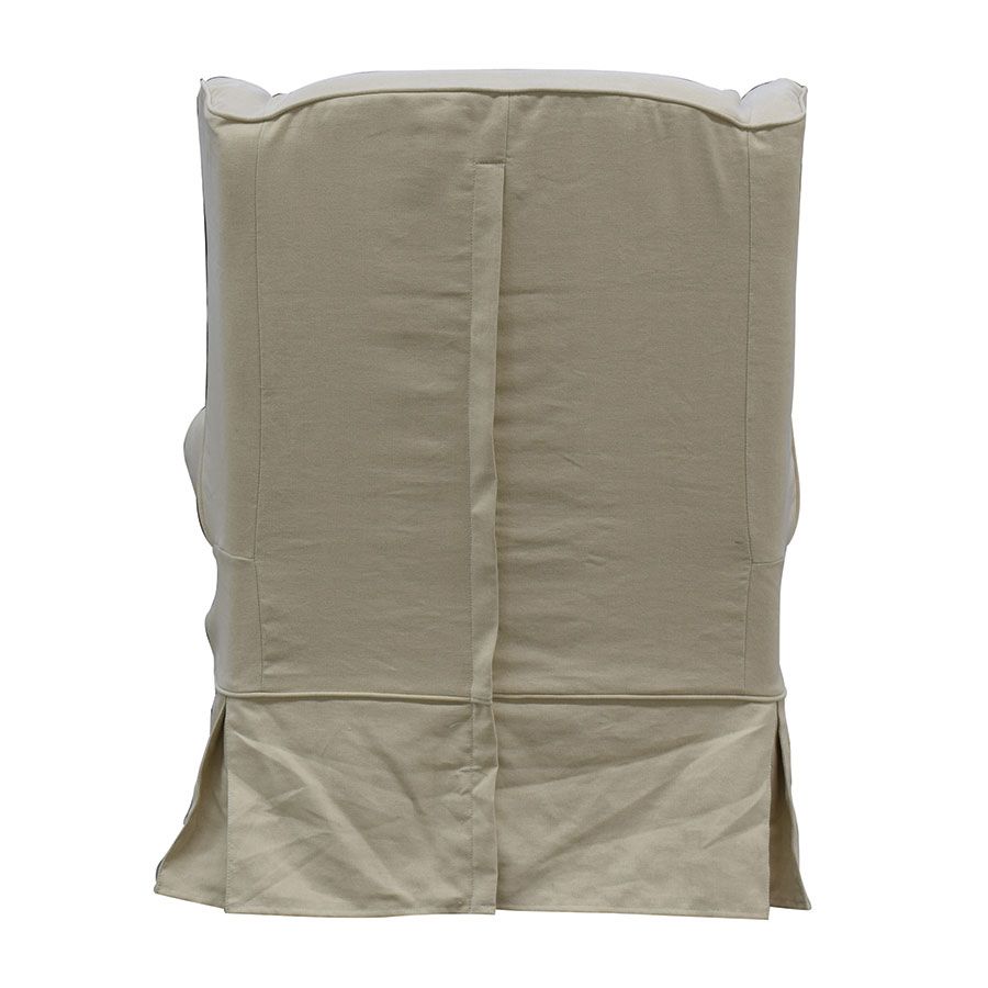 Soldes - Housse pour fauteuil en tissu écru - Claridge - Interior's