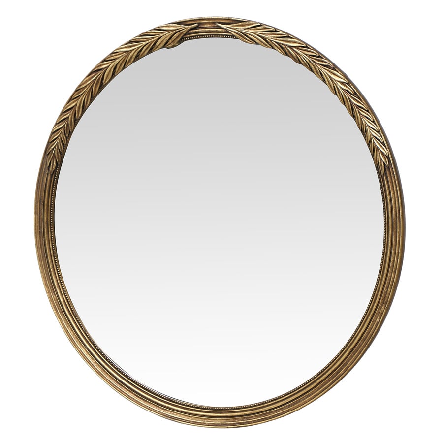 Miroir rond doré en bois - Les Miroirs d'Interior's