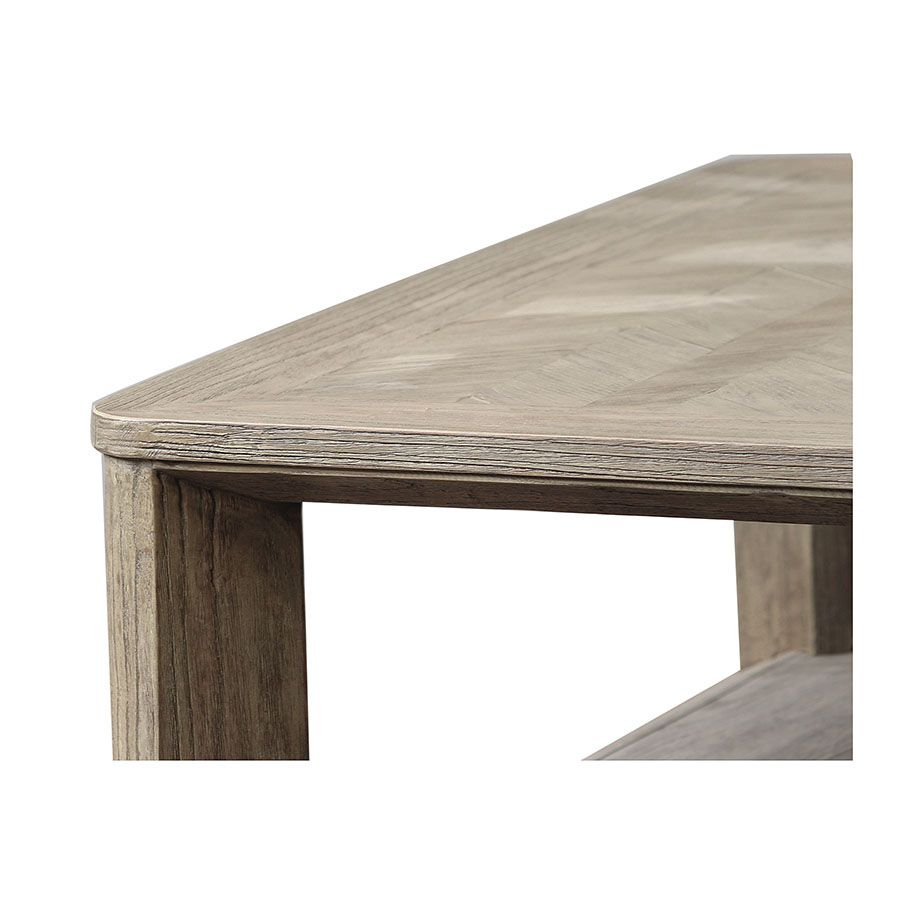 Table basse carrée contemporaine en orme - Matera