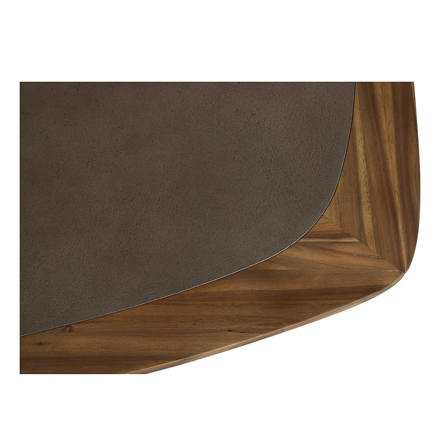 Table ovale contemporaine en acacia massif - Organic
