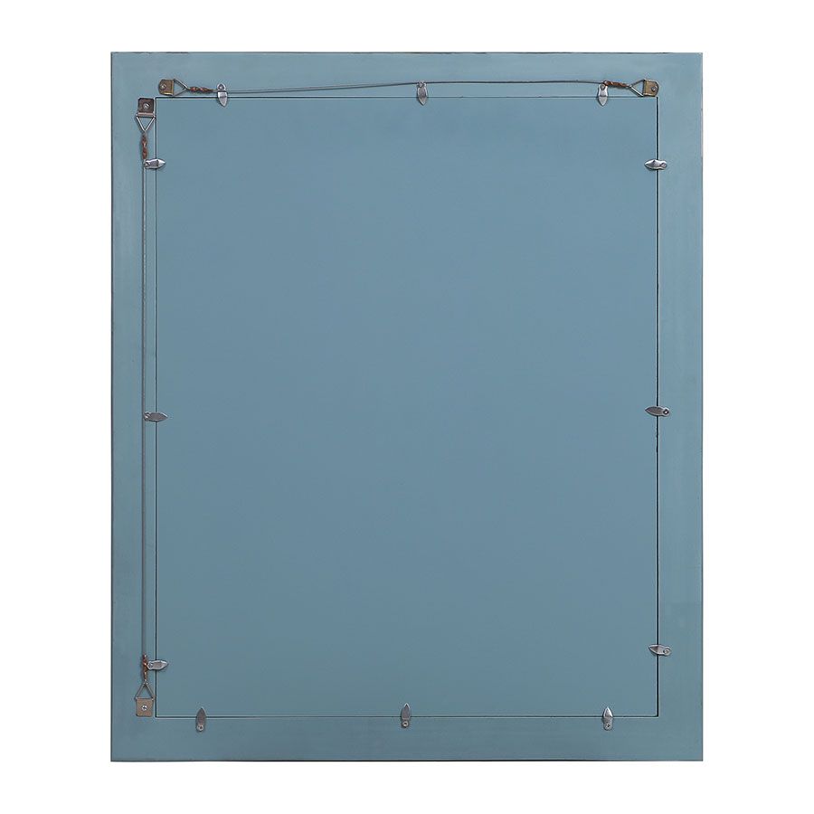 Miroir rectangulaire en bois nuage de bleu