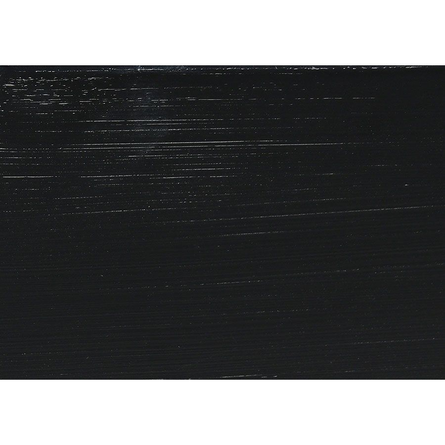 Lit 140x190 cm en bois noir - Harmonie