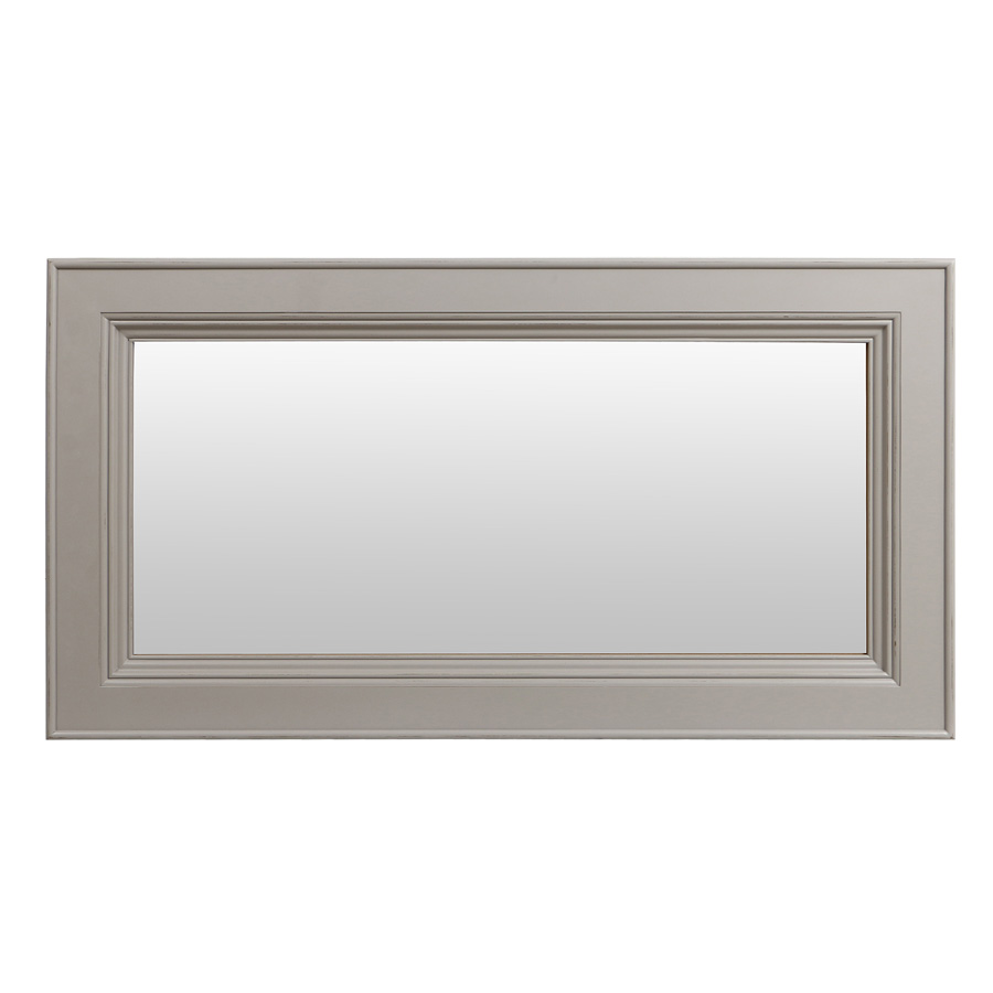 Miroir rectangulaire gris en bois - Harmonie