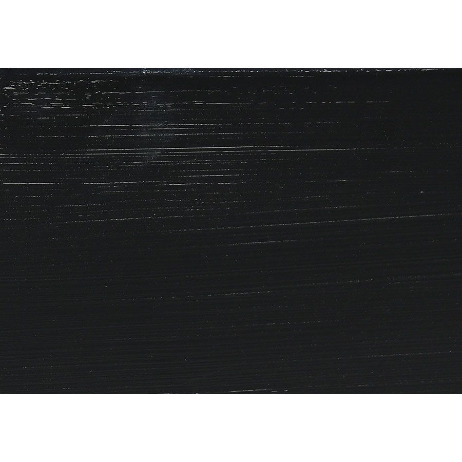 Bout de canapé noir avec plateau en verre - Harmonie