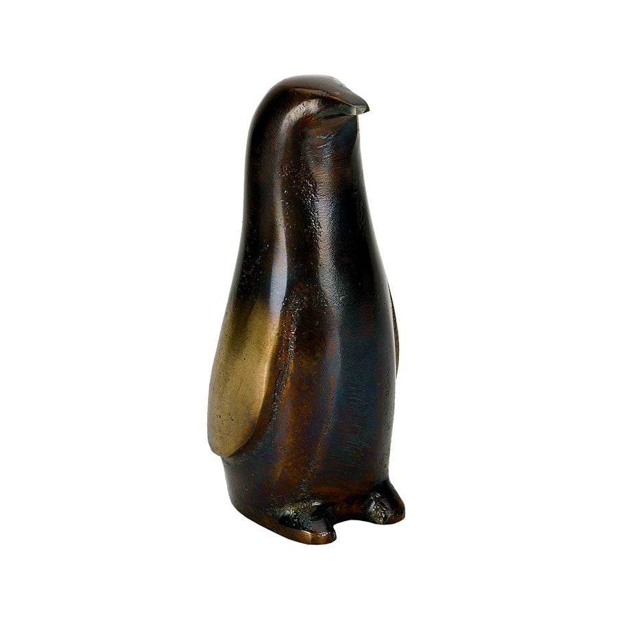 Soldes - Statue pingouin métal h21 - Interior's