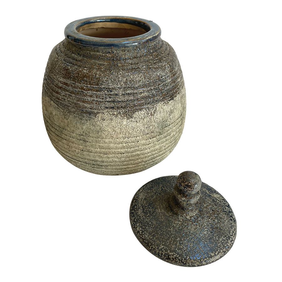 Pot en céramique avec couvercle 19 cm