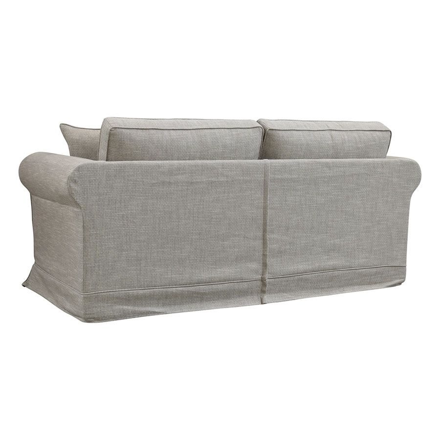 Canapé 3 places en tissu gris - Crowson
