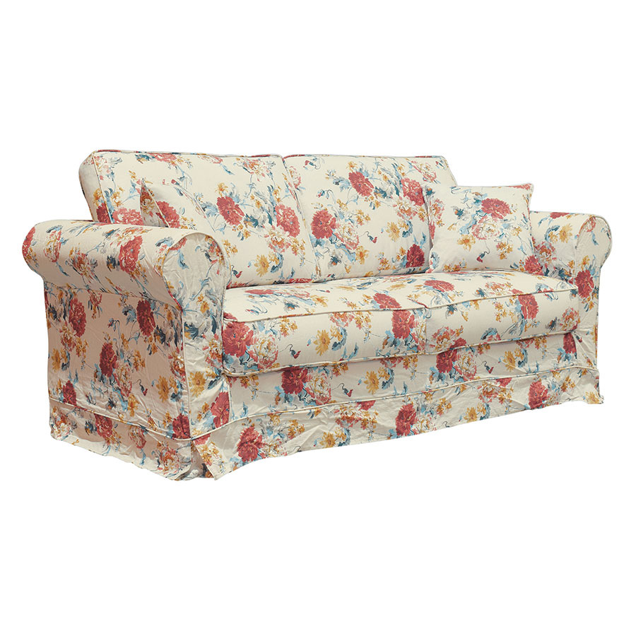 Canapé 3 places en tissu motif fleuri - Crowson