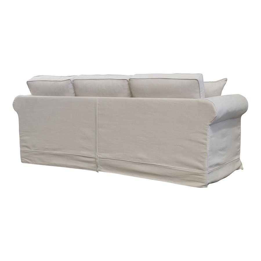 Canapé 4 places en tissu beige - Crowson