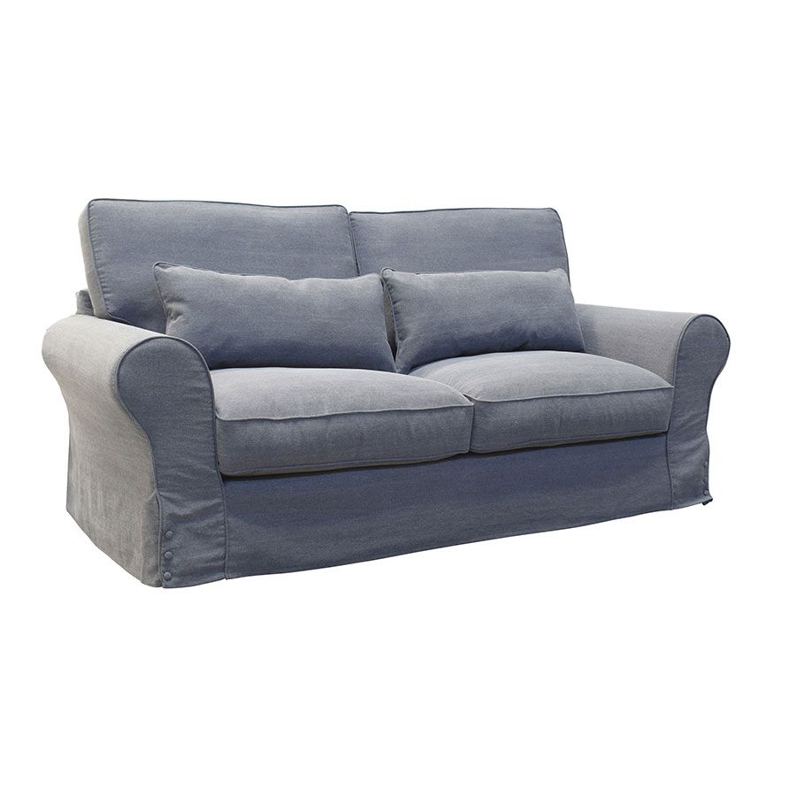 Canapé 3 places en tissu gris - Newport