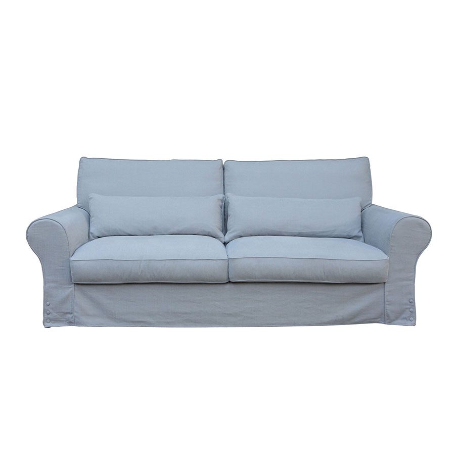 Canapé 4 places en tissu gris - Newport
