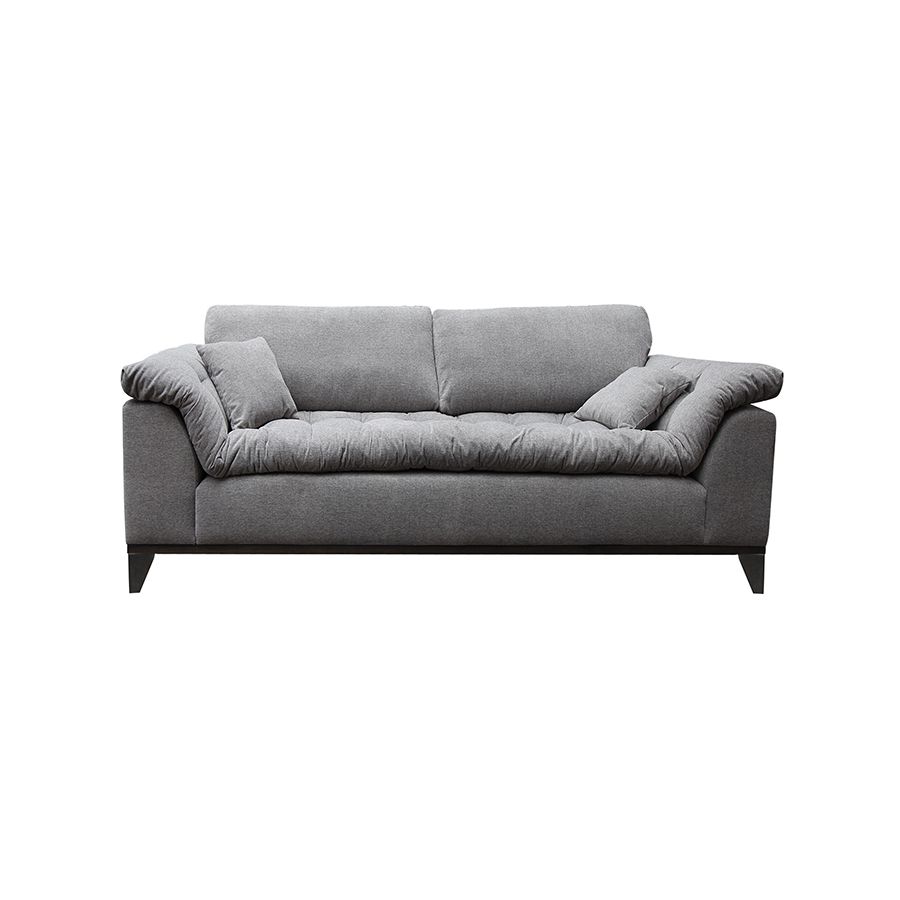 Canapé 2 places en tissu gris - Stockholm