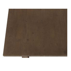 Table rectangulaire extensible en épicéa brun fumé - Natural - Visuel n°11