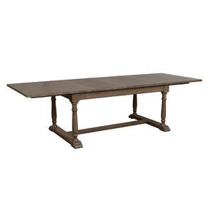 Table rectangulaire extensible en épicéa brun fumé - Natural - Visuel n°5