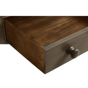 Petit meuble de rangement en épicéa brun fumé grisé - Natural - Visuel n°11