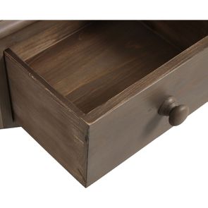 Table de chevet en épicéa massif brun fumé grisé - Natural - Visuel n°11