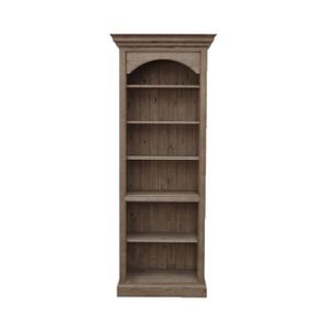 Bibliothèque ouverte en épicéa brun fumé grisé H212 cm - Natural