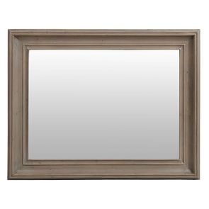 Miroir rectangulaire en épicéa brun fumé grisé - Natural