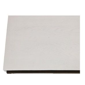 Table basse carrée contemporaine en frêne blanc et métal - Demeure - Visuel n°23