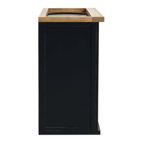 Meuble de cuisine haut 2 portes en bois recyclé bleu navy - Rivages - Visuel n°6