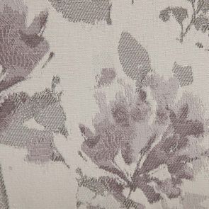 Chaise en hévéa massif et tissu fleurs opaline - Romane