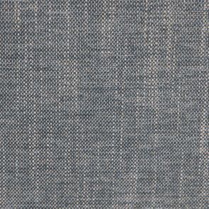 Méridienne droite en tissu bleu chambray - Eugénie