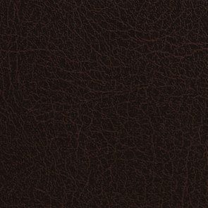 Tête de lit 140/160 cm en hévéa noir et cuir synthétique chocolat - Capucine