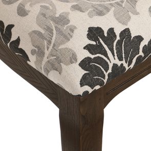 Chaise médaillon en tissu arabesque et frêne massif - Hortense - Visuel n°9