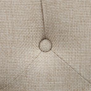 Tête de lit capitonnée 180 en frêne et tissu beige - Joséphine - Visuel n°7