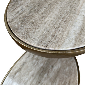 Petites tables gigognes ovales en marbre - Factory