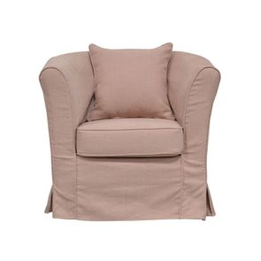 Housse pour fauteuil cabriolet en tissu rose pâle - Bristol