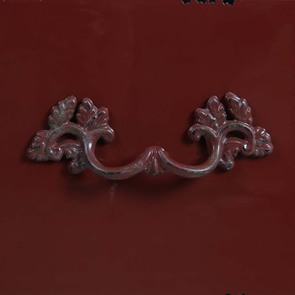 Commode chiffonnier Louis XV 5 tiroirs en pin rouge