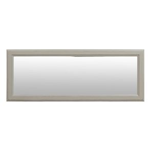 Miroir rectangulaire en bois gris perle patiné