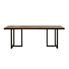 Table rectangulaire industrielle en bois et métal - Haussmann - Visuel n°1