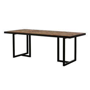 Table rectangulaire industrielle en bois et métal - Haussmann - Visuel n°9