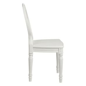 Chaise blanche  en pin massif - Gustavien - Visuel n°5