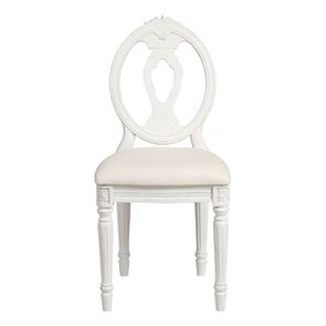 Chaise en tissu et pin massif blanc - Gustavien