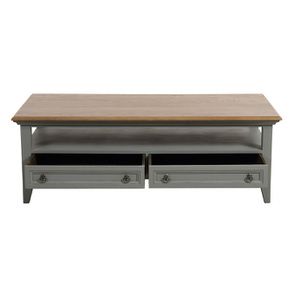 Table basse rectangulaire grise en pin - Esquisse - Visuel n°4