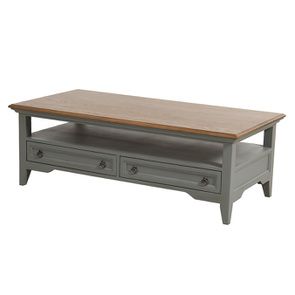 Table basse rectangulaire grise en pin - Esquisse - Visuel n°8