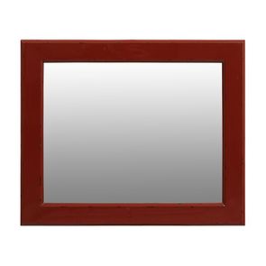 Miroir rectangulaire en bois rouge Séville