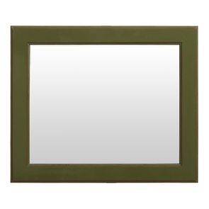 Miroir rectangulaire vert olive