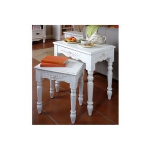 Tables gigognes blanches - Romance