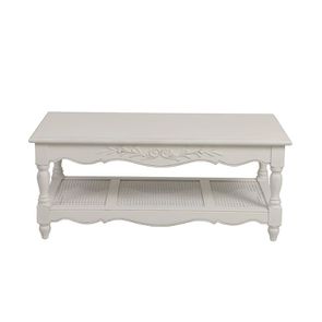Table basse blanche rectangulaire - Romance