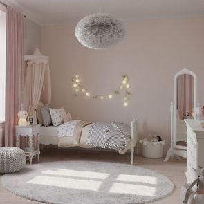 Ciel de lit en bois blanc vieilli - Romance - Visuel n°4