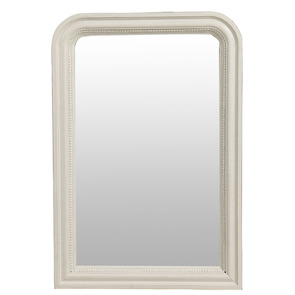 Miroir perlé blanc - Les Miroirs d'Interior's